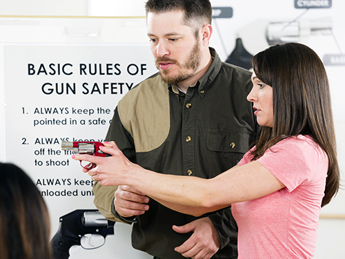 Classroom style training for concealed carry and firearm safety